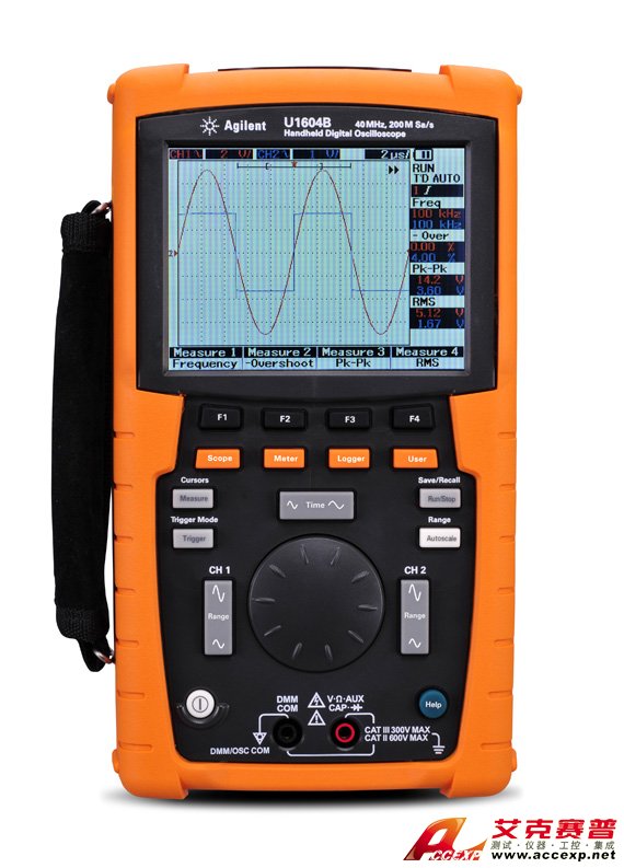 U1604B 手持式示波器，40 MHz