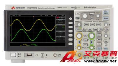 keysight是德 DSOX1102G 示波器：70/100 MHz，2 個模擬通道