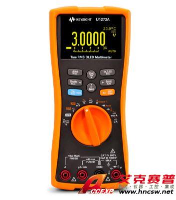 keysight是德 U1273A 手持式數(shù)字萬用表，4位半，IP54，OLED 顯